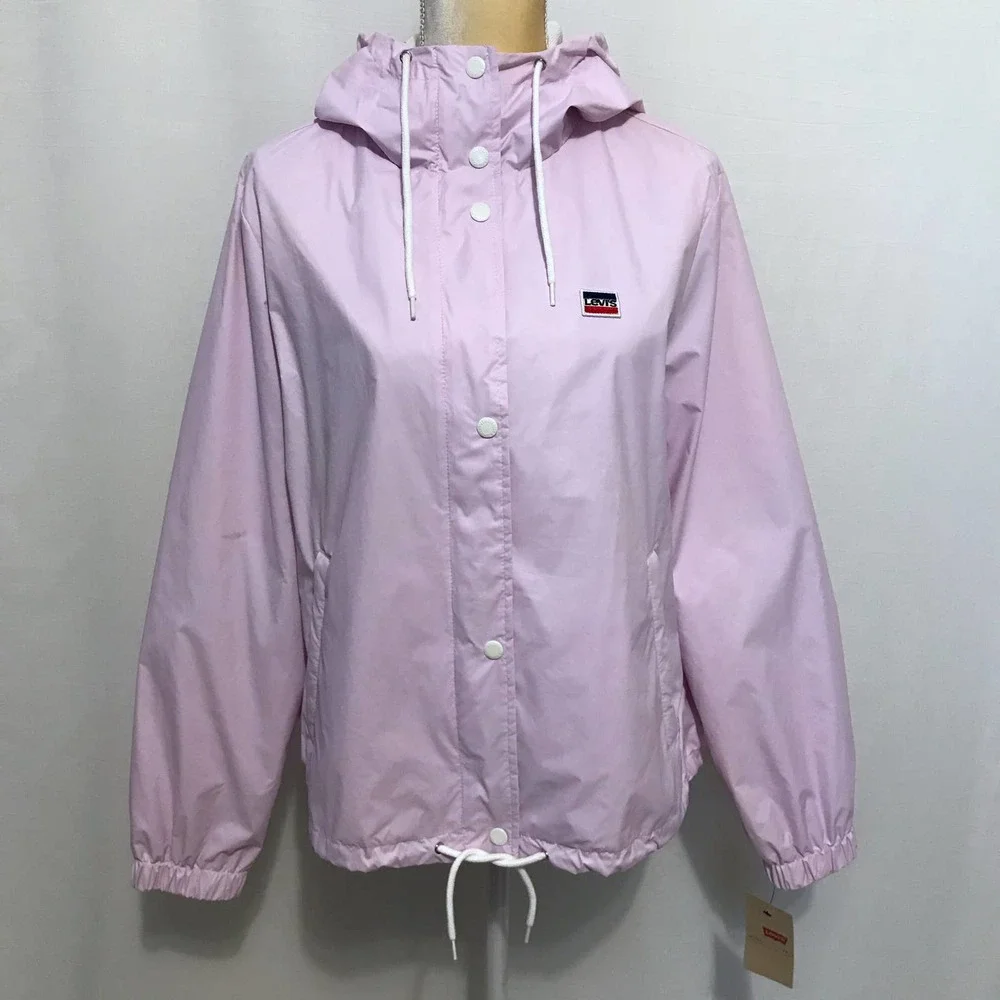 ❌SOLD❌ Levi’s NWT Light Lilac Windbreaker Jacket for Women XL - Picture 2 of 15